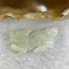 Type A Semi Icy Light Green Jadeite Kirin 麒麟 4.28g 28.0 by 13.4 by 7.1mm - Huangs Jadeite and Jewelry Pte Ltd