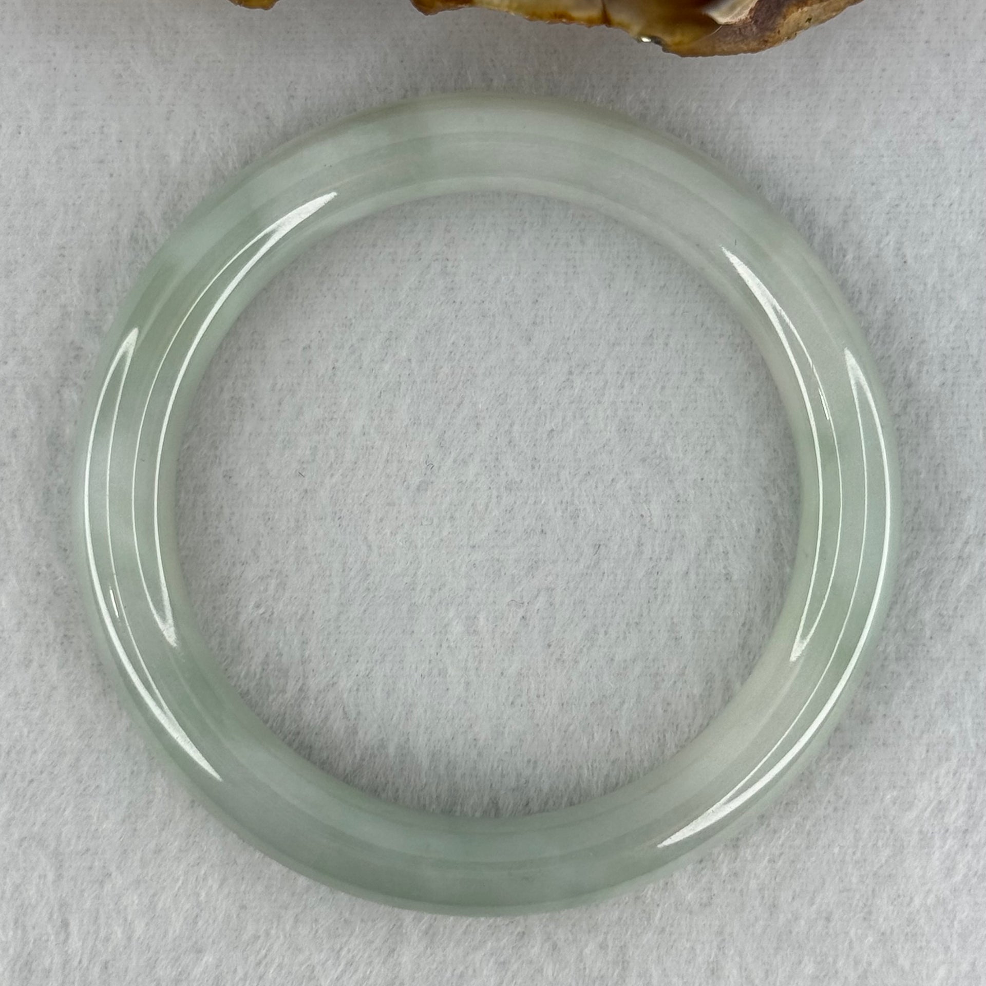 Type A Jelly Sky Blue Jadeite Bangle Internal Diameter 52.5mm 61.30g 9.0 by 8.4mm (Very Slight Internal Lines) - Huangs Jadeite and Jewelry Pte Ltd