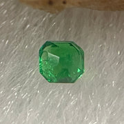 Natural Colombia Vivid Green Emerald (Beryl) Cut-Cornered Square Step cut 0.06ct 2.2 by 2.0 by 1.8mm - Huangs Jadeite and Jewelry Pte Ltd