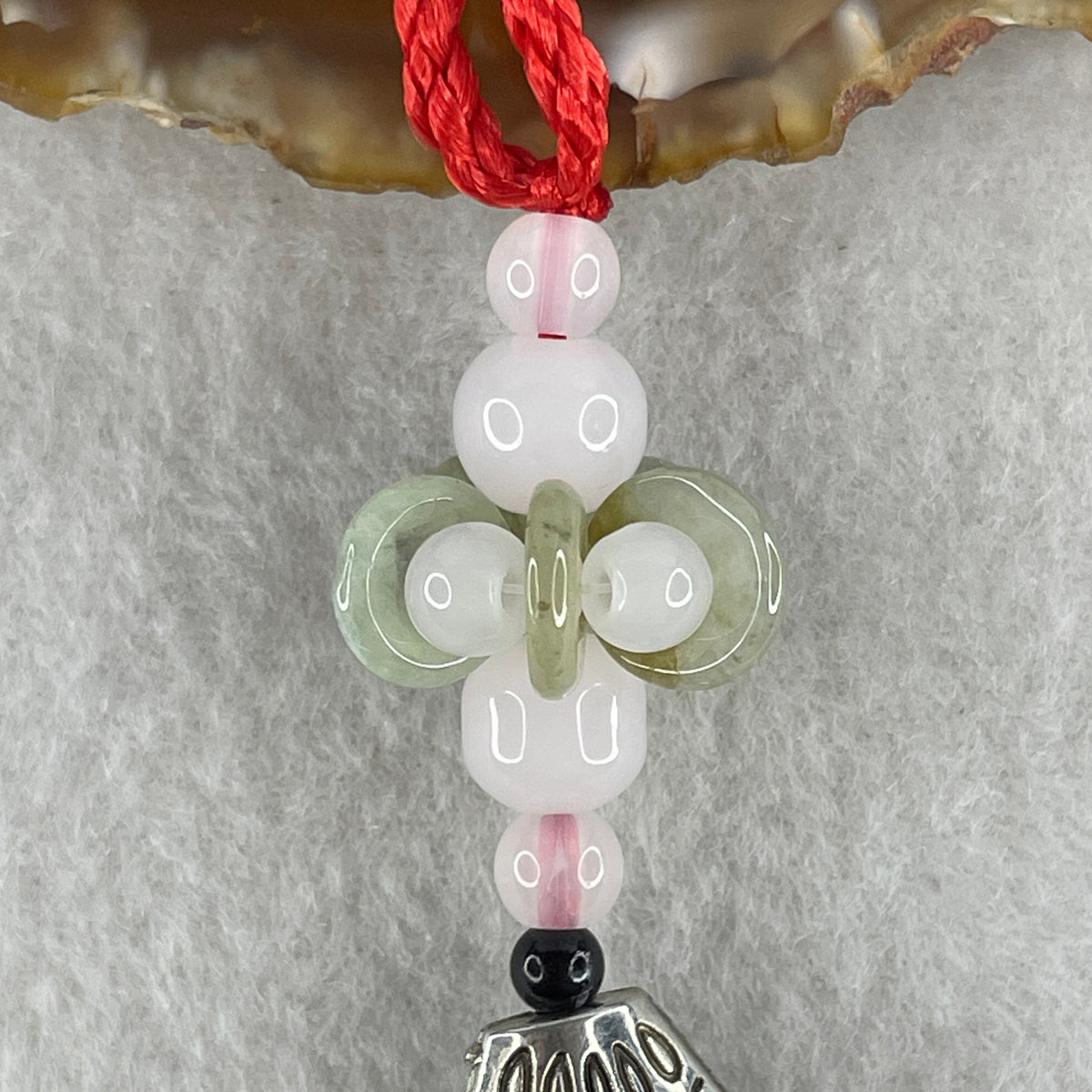 Natural Type A Semi-Icy Green with Yellow Jadeite Mini Ping An Kou Charm Display Set | Peace Discs & Wealth Talismans (7.53g Total | 9.1 x 2.1mm 5 Pingankou) - Huangs Jadeite and Jewelry Pte Ltd