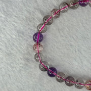 Above Average Grade Natural Super 7 Crystal Beads Bracelet 天然超级七水晶珠手链 11.25g 15cm 6.9mm 28 Beads - Huangs Jadeite and Jewelry Pte Ltd