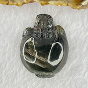 Unique Mountain Natural Green Phantom Quartz Dragon Tortoise Pendant 26.10g 39.2 by 30.3 by 16.7mm - Huangs Jadeite and Jewelry Pte Ltd