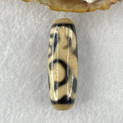 Natural Powerful Tibetan Old Oily Monkey Agate Dzi Bead Heavenly Master (Tian Zhu) 猴天珠 9.14g 37.8 by 12.5mm - Huangs Jadeite and Jewelry Pte Ltd