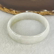 Type A Light Lavender Green Jadeite Bangle Internal Diameter 53.8mm 25.64g 13.6 by 4.1mm (Close to Perfect) - Huangs Jadeite and Jewelry Pte Ltd