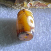 Natural Powerful Tibetan Old Oily Agate Patina Guiren Tairen Human Dzi Bead Totem Amulet Heavenly Master (Tian Zhu) 贵人天诛 4.63g 19.5 by 11.7mm - Huangs Jadeite and Jewelry Pte Ltd