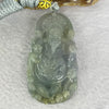 Grand Master Type A 3 Colours Green Lavender Brown Jadeite Gold of Fortune Cai Shen Ye 财神爷 on Dragon 龙 84.21g 75.4 by 41.7 by 12.8mm - Huangs Jadeite and Jewelry Pte Ltd