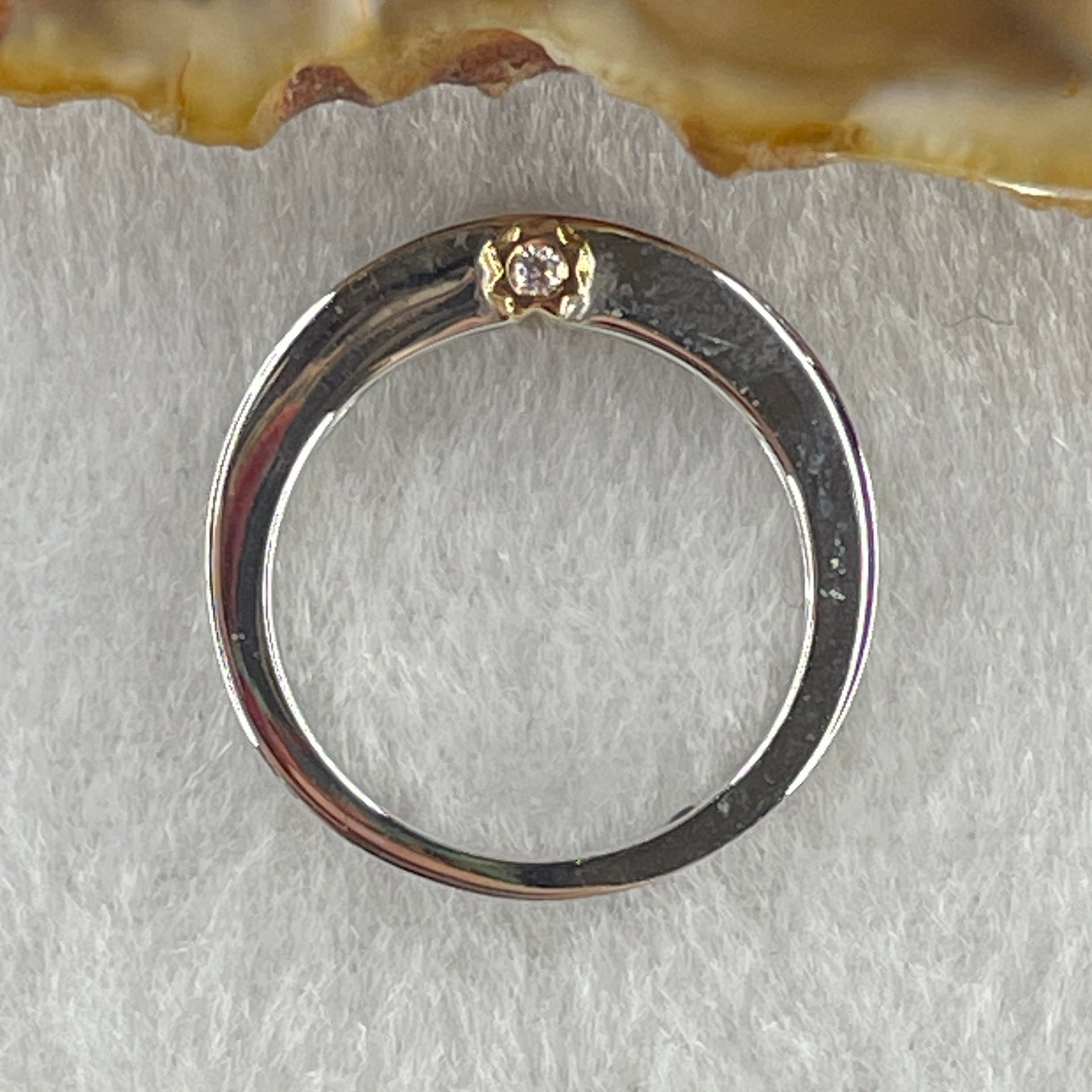 Pre-Love Gold Heart Celestial 18K 750 White Gold with Natural Diamonds Ring 3.40g US4.75 HK10 (Extra 3% for Credit Card included) - Huangs Jadeite and Jewelry Pte Ltd