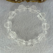 Natural Clear Quartz Dragon Turtle and Beads Bracelet 57.77g 17cm 18.3 by 13.5 by 11.9mm 10 Dragon Turtle - Huangs Jadeite and Jewelry Pte Ltd