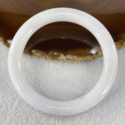 Type A White to Faint Lavender Jadeite Bangle 47.97 Internal Diameter 55.6mm 9.3 by 9.8mm (Close to Perfect) - Huangs Jadeite and Jewelry Pte Ltd
