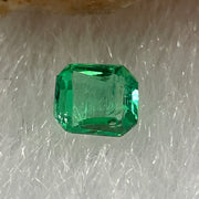 Natural Colombia Vivid Green Emerald (Beryl) Cut-Cornered Rectangular Step cut 0.09ct 3.1 by 2.6 by 1.7mm - Huangs Jadeite and Jewelry Pte Ltd