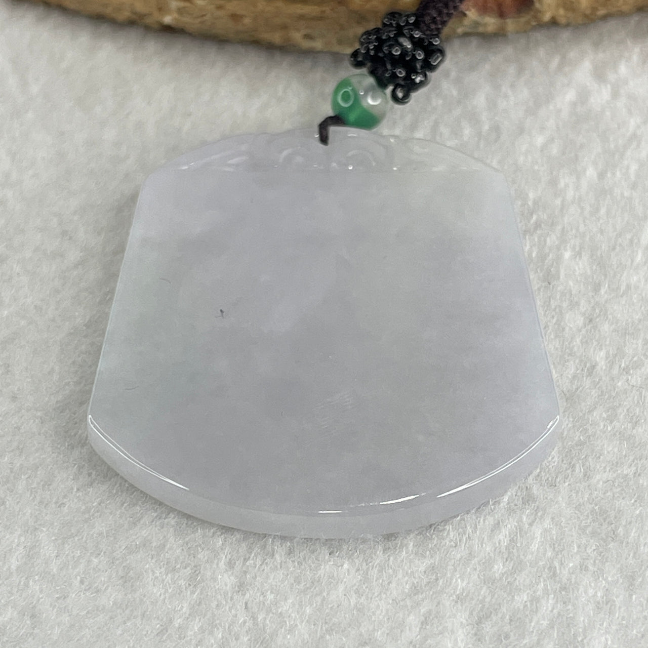 Natural Type A Lavender Jadeite Wu Shi Pai Pendant 26.80g 53.4 by 42.1 by 3.8mm - Huangs Jadeite and Jewelry Pte Ltd