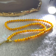 Natural Butterscotch Amber Beads Necklace 5.77g 40cm 4.9mm 86 Beads - Huangs Jadeite and Jewelry Pte Ltd