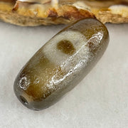 Natural Powerful Tibetan Old Oily Agate Patina Guiren Tairen Human Dzi Bead Totem Amulet Heavenly Master (Tian Zhu) 贵人天诛 7.78g 28.9 by 12.8mm - Huangs Jadeite and Jewelry Pte Ltd