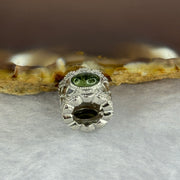 Natural Czech Republic Moldavite Meteorite Crystal in S925 Sliver Bracelet Charm 2.35g 15.1 by 11.5 by 9.3 / 6.0 by 3.5 by 2.0mm - Huangs Jadeite and Jewelry Pte Ltd