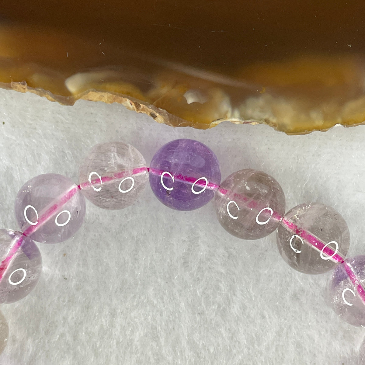 Certified Entry-Grade Natural Super 7 Crystal Beads Bracelet | Bold Large-Strand Showcase Silhouette | Authentic Sacred Seven Multi-Mineral Inclusions Quartz Spiritual Catalyst & Auric Shield Bracelet (29.91g | 17cm Length | 10.3mm | 20 Beads)