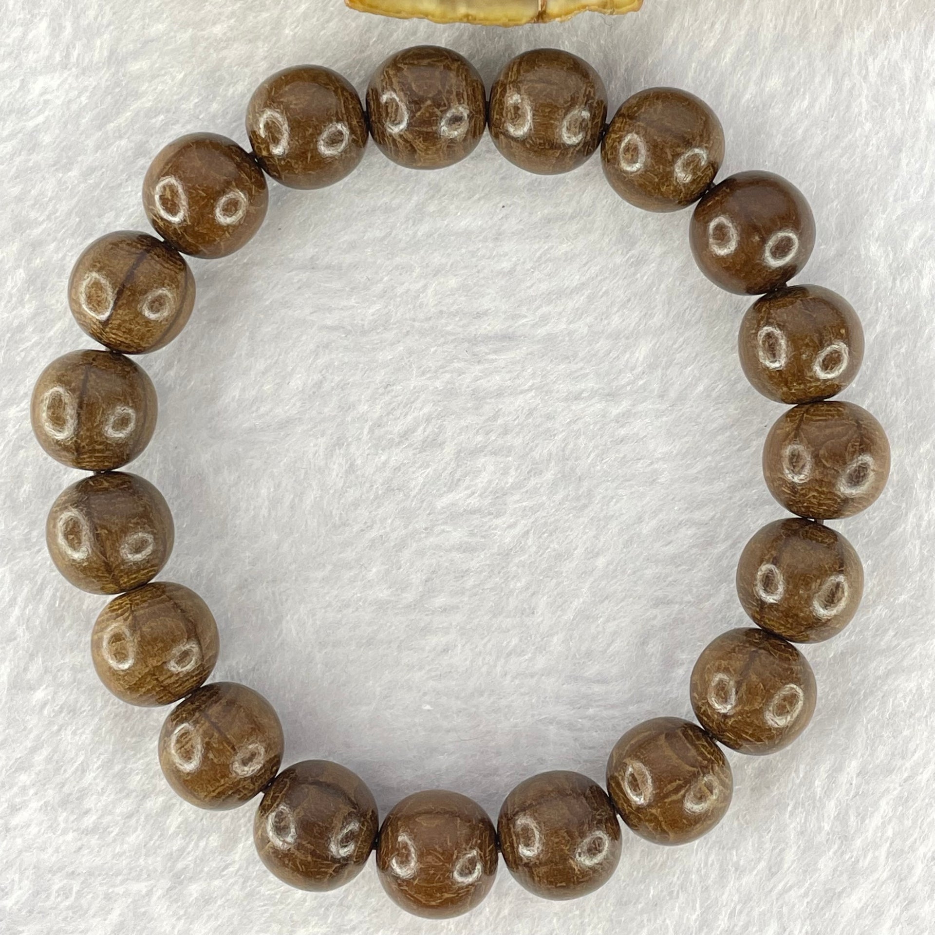 Natural Six Way Wooden Beads Bracelet 六道木手链 11.21g 17cm 10.8mm 19 Beads - Huangs Jadeite and Jewelry Pte Ltd