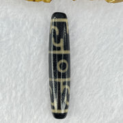 Natural Powerful Tibetan Old Oily Agate 3 Eyed Dharma Vajra Dzi Bead Heavenly Master (Tian Zhu) 三眼金刚杵天珠 13.78g 59.2 by 12.4mm - Huangs Jadeite and Jewelry Pte Ltd