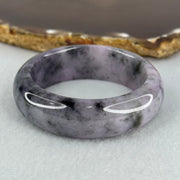 Baby Kids Type A Lavender with Wuji Black Grey Patches Jadeite Bangle Internal Diameter 42.2mm 46.05g 15.2 by 7.7mm (Close to Perfect) - Huangs Jadeite and Jewelry Pte Ltd