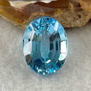 Natural Sky Blue Topaz Oval Shape 9.48ct 14.3 by 11.2 by 7.5mm - Huangs Jadeite and Jewelry Pte Ltd