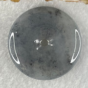 Type A Semi Icy Wuji Grey with Lavender Jadeite Ping An Kou Pendant 14.87g 35.2 by 5.8mm - Huangs Jadeite and Jewelry Pte Ltd