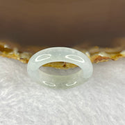 Type A Semi Icy Very Faint Green to Near White Jadeite Ring 4.74g 6.2 by 4.4g 6.2 by 4.4 mm US 8 / HK 18 (Close to Perfect) - Huangs Jadeite and Jewelry Pte Ltd