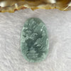 Type A Blueish Green Jadeite Scenary Shan Shui 山水 Pendant 7.37g 32.0 by 20.0 by 5.6mm - Huangs Jadeite and Jewelry Pte Ltd
