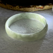Type A Light Green Jadeite Bangle 20.92g Internal Diameter 52.5mm 11.3 by 3.9mm (Internal Line) - Huangs Jadeite and Jewelry Pte Ltd