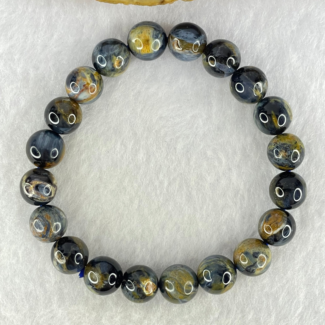 Good Grade Natural Petersite Beads Bracelet 23.85g 16cm 9.8mm 20 Beads - Huangs Jadeite and Jewelry Pte Ltd