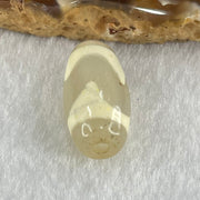 Natural Powerful Tibetan Old Oily Agate Tiger Tooth Daluo Dzi Bead Heavenly Master (Tian Zhu) 虎呀天诛 3.00g 20.3 by 10.2mm - Huangs Jadeite and Jewelry Pte Ltd