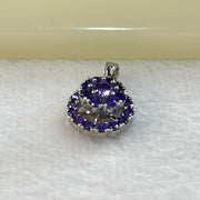 Natural Amethyst Crystals in Sliver Spinning Pendent 2.51g 12.4 by 6.8mm - Huangs Jadeite and Jewelry Pte Ltd