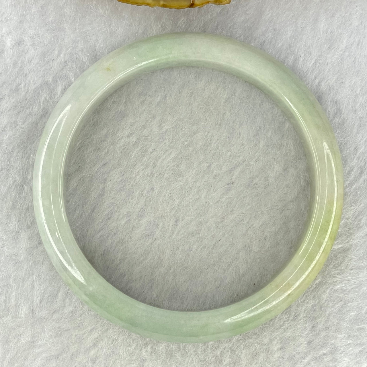 Type A Lavender and Green with Reddish Yellow Jadeite Bangle Internal Diameter 54.7mm 43.06g 12.0 by 7.6mm (Very Slight External Rough) - Huangs Jadeite and Jewelry Pte Ltd
