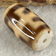 Natural Powerful Tibetan Old Oily Agate Patina Guiren Tairen Human Dzi Bead Totem Amulet Heavenly Master (Tian Zhu) 贵人天诛 4.82g 19.9 by 11.5mm - Huangs Jadeite and Jewelry Pte Ltd