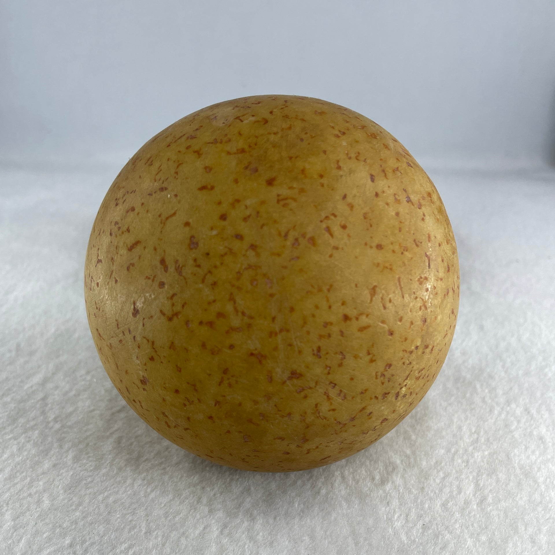Natural Yellow Jasper Ball Display with Wooden Stand 146.48g 99.5 by 112.0mm - Huangs Jadeite and Jewelry Pte Ltd