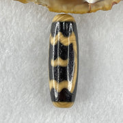 Natural Powerful Tibetan Old Oily Agate Double Garuda Dzi Bead Heavenly Master (Tian Zhu) 8.65g 37.0 by 12.2mm - Huangs Jadeite and Jewelry Pte Ltd