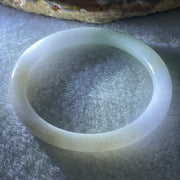 Natural Type A Lavender, Green & Yellow Jadeite Baby Bangle | (14.21g 5.9x6.3mm | Very Very Slight Internal Line | Blessed Protection, Vitality & Royal Fortune) - Huangs Jadeite and Jewelry Pte Ltd