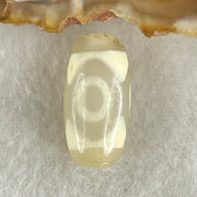 Natural Powerful Tibetan Old Oily Agate 3 Eyes Dzi Bead Heavenly Master (Tian Zhu) 三眼天诛 3.03g 20.0 by 10.3mm - Huangs Jadeite and Jewelry Pte Ltd