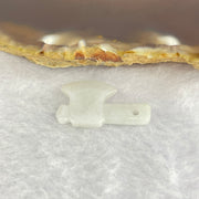 Type A faint Green Lavender Jadeite Axe 2.15g 25.1mm by 15mm by 3.2mm - Huangs Jadeite and Jewelry Pte Ltd