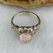 Good Grade Natural Red Phantom Quartz Ring in S925 Sliver 3.23g 7.8 by 5.5mm (Adjustable Size) - Huangs Jadeite and Jewelry Pte Ltd