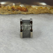 14.0mm Meteorite in Titanium Pendent / Charm (Grey Color) 3.30g 9.0 by 14.4mm - Huangs Jadeite and Jewelry Pte Ltd