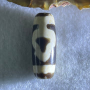 Natural Powerful Tibetan Old Oily Double Bodhi Tree Dzi Bead Heavenly Master (Tian Zhu) 菩提树天珠 5.06g 28.6 by 10.8mm - Huangs Jadeite and Jewelry Pte Ltd