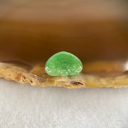Type A Old Mine Full Green Jadeite Ruyi Charm Stone For Setting 0.50g 11.9 by 9.6 by 2.1mm - Huangs Jadeite and Jewelry Pte Ltd