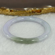 Type A Lavender with Green Patch Jadeite Bangle 15.28g Internal Diameter 42.7mm 5.7 by 6.3mm - Huangs Jadeite and Jewelry Pte Ltd