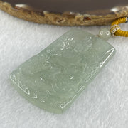 Type A Icy Light Green Jadeite Jambhala Pendant 33.06g 58.4 by 36.6 by 6.0mm - Huangs Jadeite and Jewelry Pte Ltd