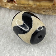 Natural Powerful Tibetan Old Oily Agate Tiger Tooth Daluo Dzi Bead Heavenly Master (Tian Zhu) 2.75g 13.7 by 11.2mm - Huangs Jadeite and Jewelry Pte Ltd