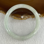 Type A Natural Light Green Light Lavender Jadeite Bangle 27.41g Inner Diameter 52.2mm 7.8 by 7.2mm (Close to Perfect) - Huangs Jadeite and Jewelry Pte Ltd