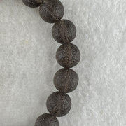 Grey Liuli Beads Bracelet 20.93g 16cm 9.6mm 21Beads - Huangs Jadeite and Jewelry Pte Ltd