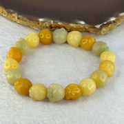 Natural Mixed Color Bodhi Beads in Paw Bracelet 21.32g 17.5cm 12.8mm 18 Beads - Huangs Jadeite and Jewelry Pte Ltd