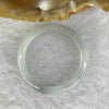 Type A Light Grey with Dark Grey Patches Jadeite Ring 2.52g 4.8 by 3.0mm US 8.75 HK 19.5 - Huangs Jadeite and Jewelry Pte Ltd