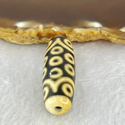 Natural Powerful Tibetan Old Oily Agate 21 Eyes Dzi Bead Heavenly Master (Tian Zhu) 二一眼天诛 10.19g 38.5 by 13.1mm - Huangs Jadeite and Jewelry Pte Ltd