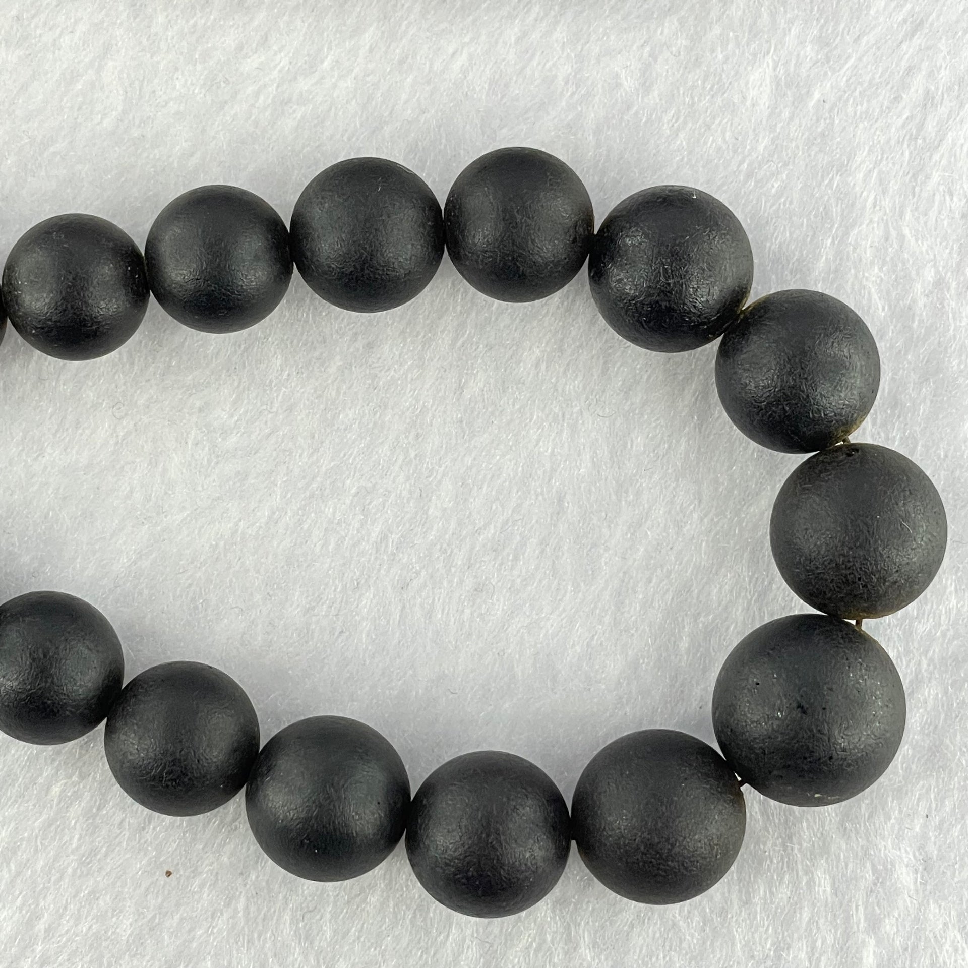 Natural Dark Matt Amber Beads Necklace 特一 31.52g 50cm 7.2 - 15.0mm 51 Beads - Huangs Jadeite and Jewelry Pte Ltd